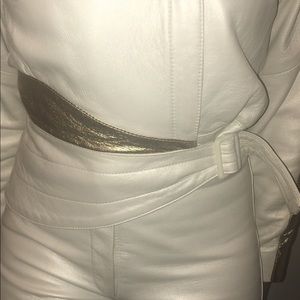 Top Quality Leather pant suit